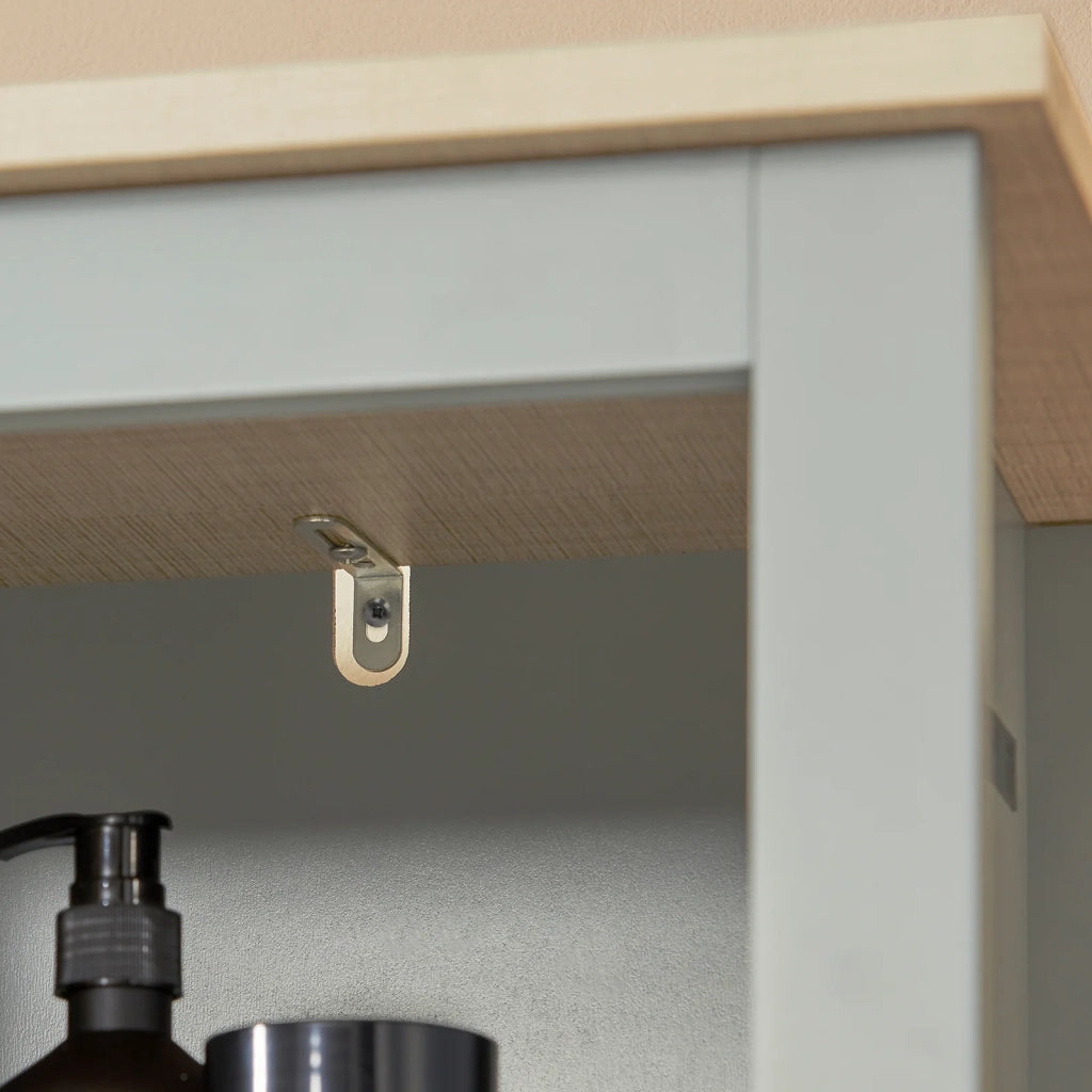 Mobiletto alto per bagno Mobile a colonna bagno salvaspazio con 3 scomparti a giorno e1 anta 39x30x169cm BZR68-HG SoBuy