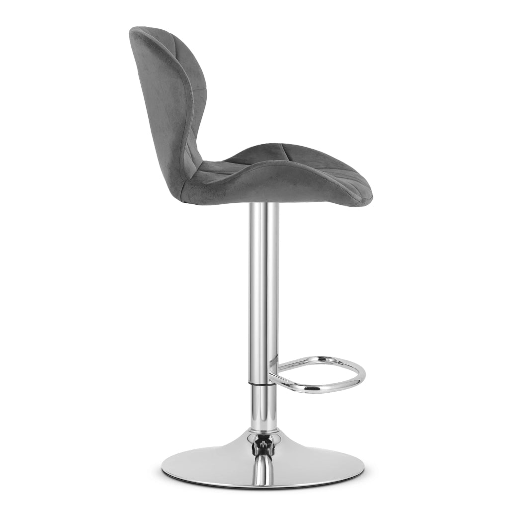 Sgabello in velluto VALORA WEST - Elegante design girevole per soggiorno e cucina