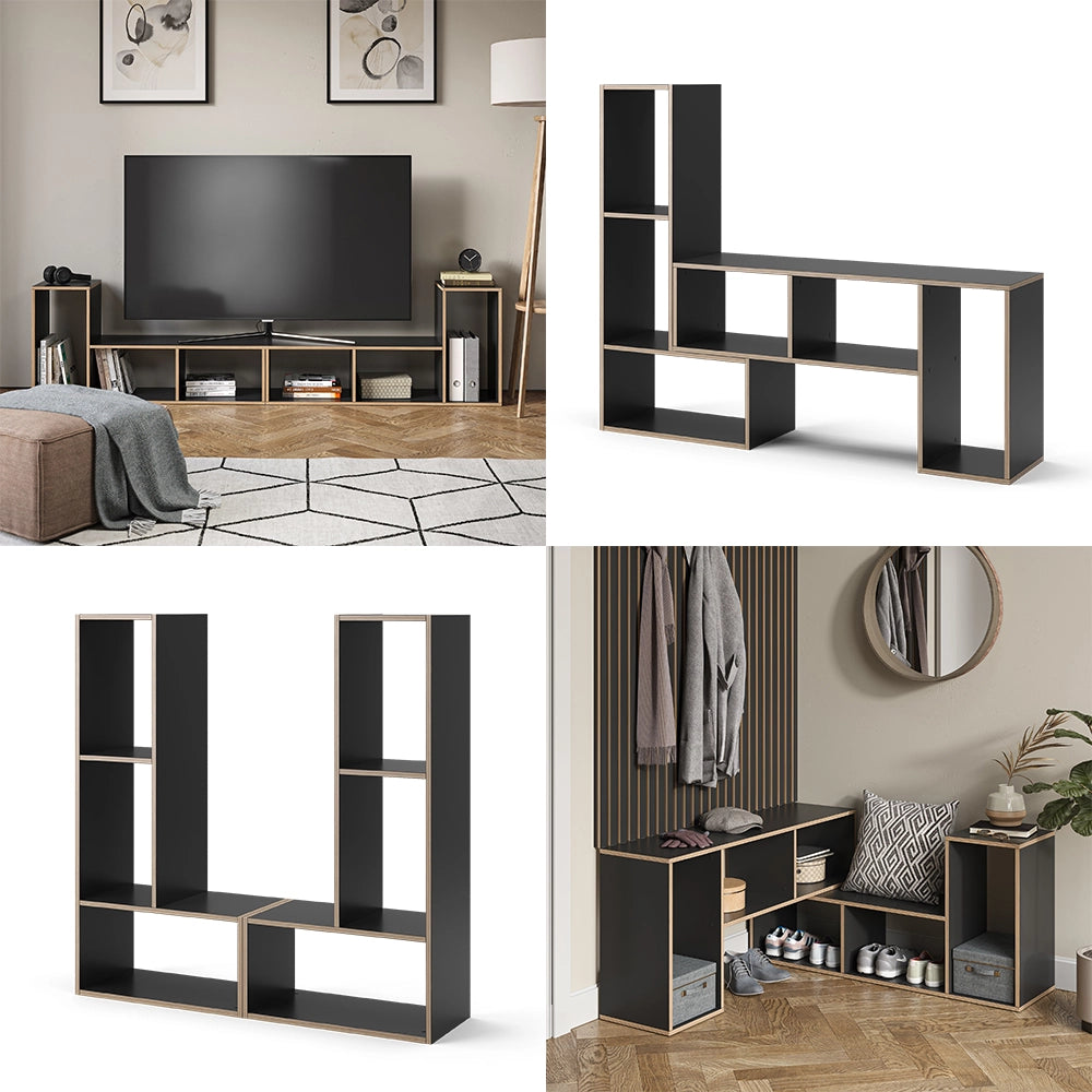 Vicco Libreria Antracite 112.8 x 56.4 cm Set di 2