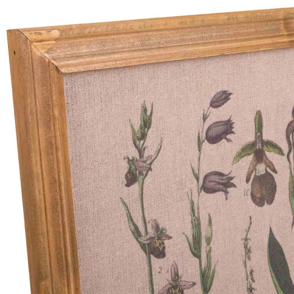 Cornice in legno e tessuto stampato