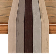 Decorazione da Tavola per Interni con Tavolo di Legno Antico, Stile Rustico, Dimensioni 40x140 cm