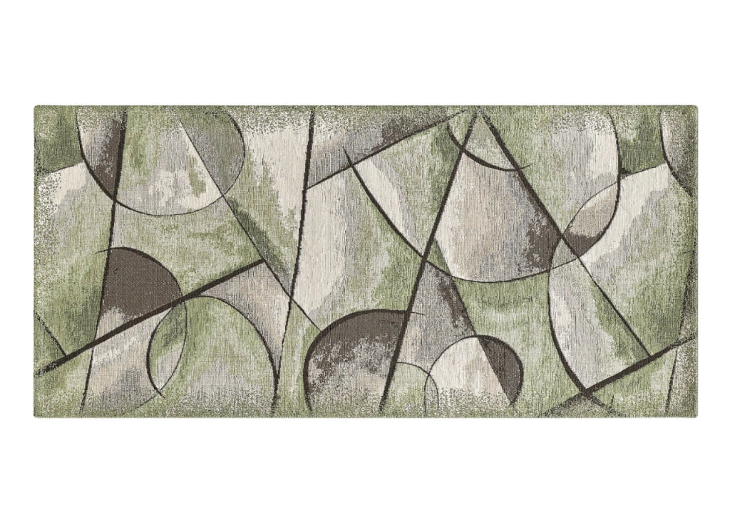 Tappeto Passatoia Cucina Corsia Retro Antiscivolo Disegno Universo By Suardi - 55x240 - Verde