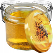 Barattoli di vetro KADAX Tartu 235ml 50pz 82mm + coperchio "Ape"