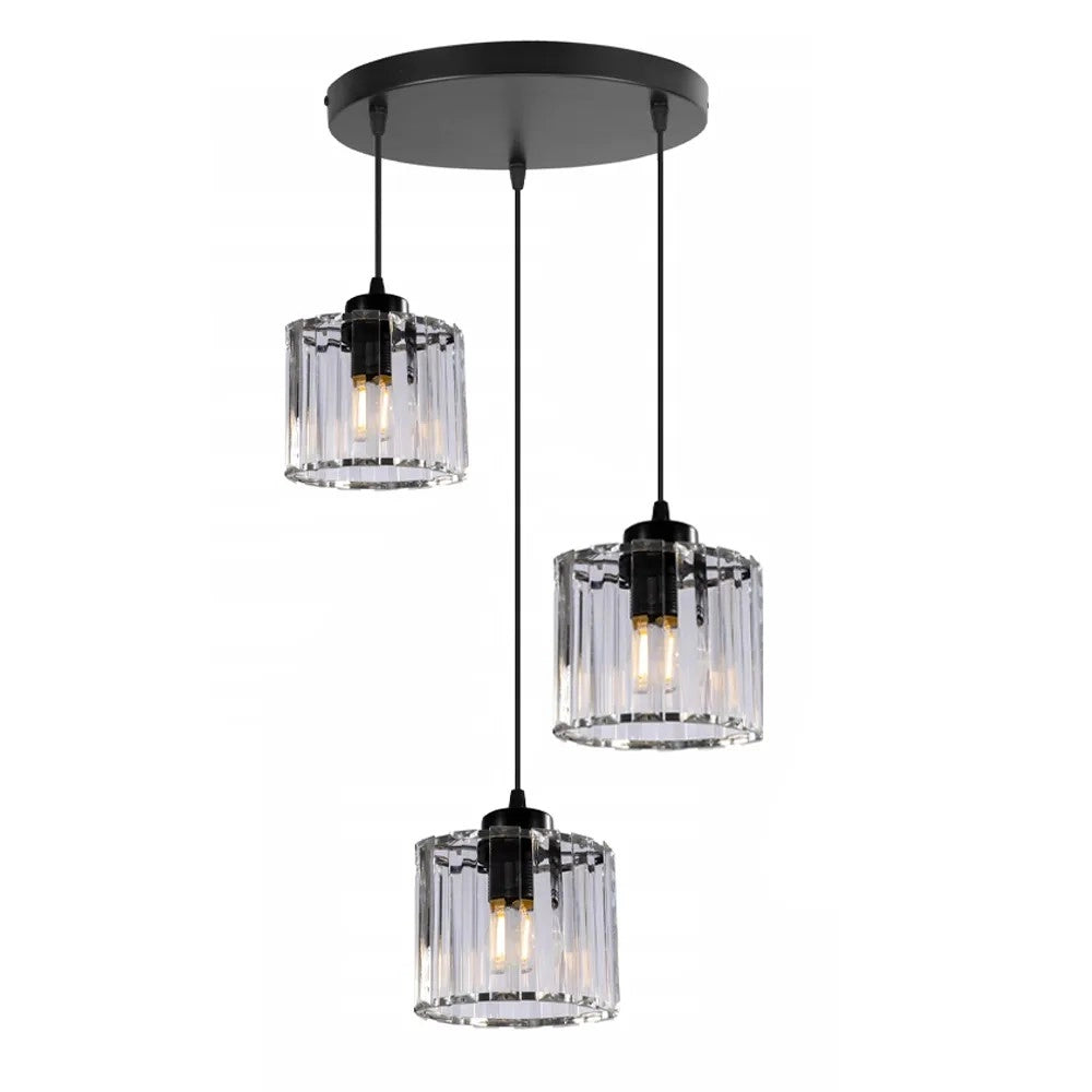 Lampada Da Soffitto Cristallo Black APP513-3CPR