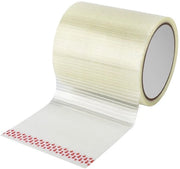 Telaio riparatore impermeabile - Fibra di vetro rinforzata - 12 m x 10 cm - Resistente alle abrasioni - Trasparente - Per tende/tende/ombrelloni - Adesivo