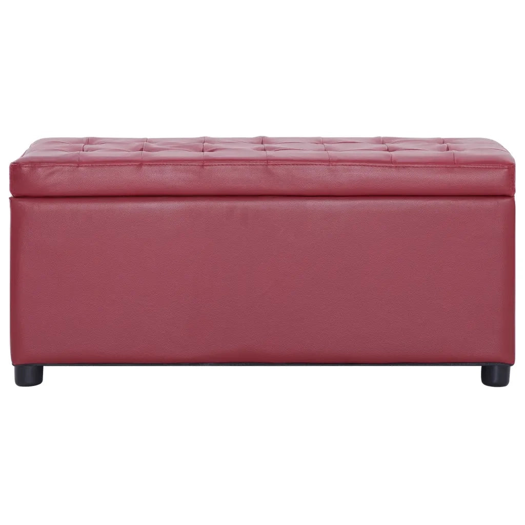 Cassapanca 87,5 cm Rosso Vino in Similpelle 281374