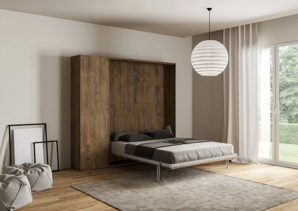 Letto Matrimoniale a Scomparsa Salvaspazio Kentaro H210 cm Marrone