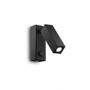 Lampada Da Parete Page Ap Square Nero Ideal-Lux