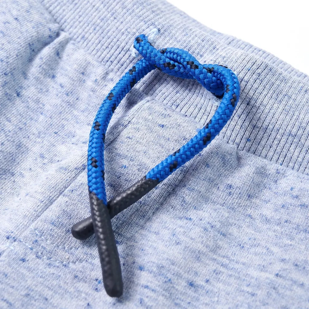 Pantaloncini per Bambini con Coulisse Blu MÃ©lange 128