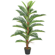 Palma Artificiale ¨C zephmum ¨C Verde 120 cm con Vaso in Plastica