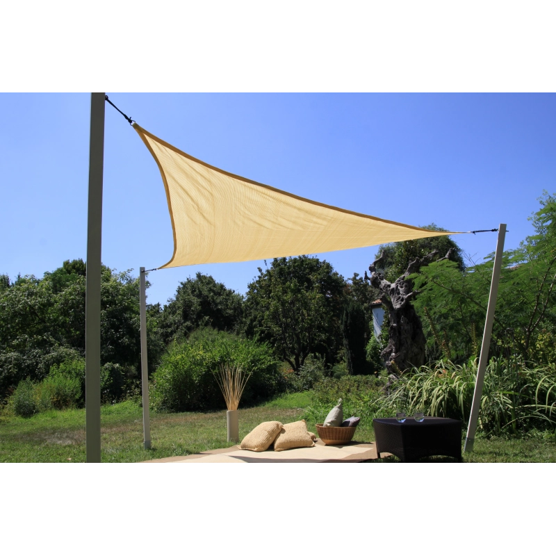 VELA TRIANGOLARE DIMENSIONI 360X360X360cm COLORE BEIGE
