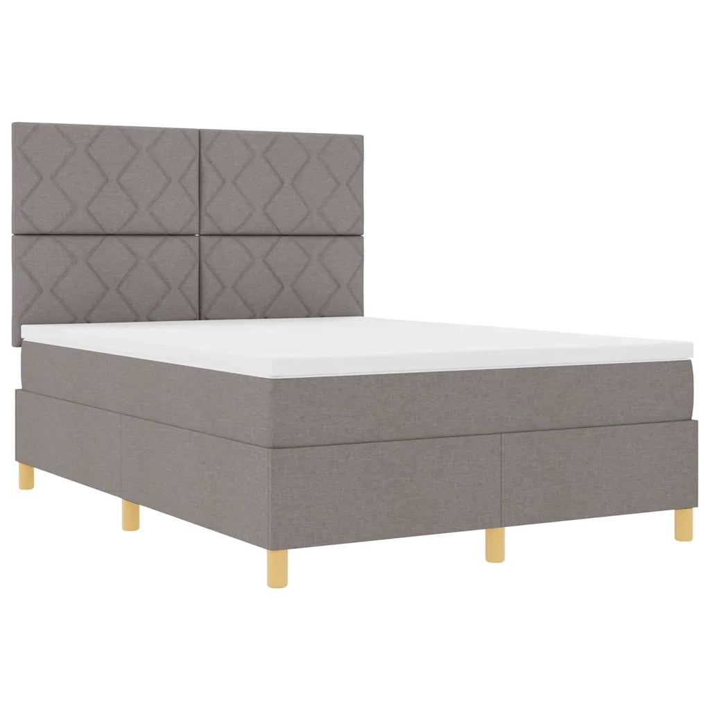 Letto a molle con materasso Talpa 140 x 190 cm Tessuto 3339697
