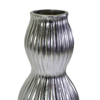 Portavaso resina argento cm Ø45xh120