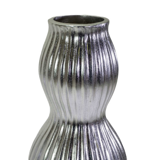 Portavaso resina argento cm Ø45xh120