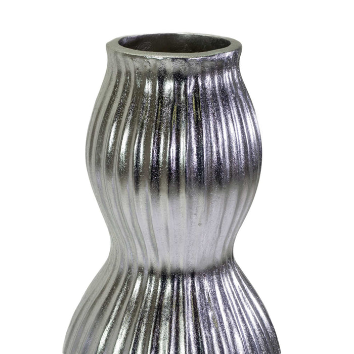 Portavaso resina argento cm Ø45xh120