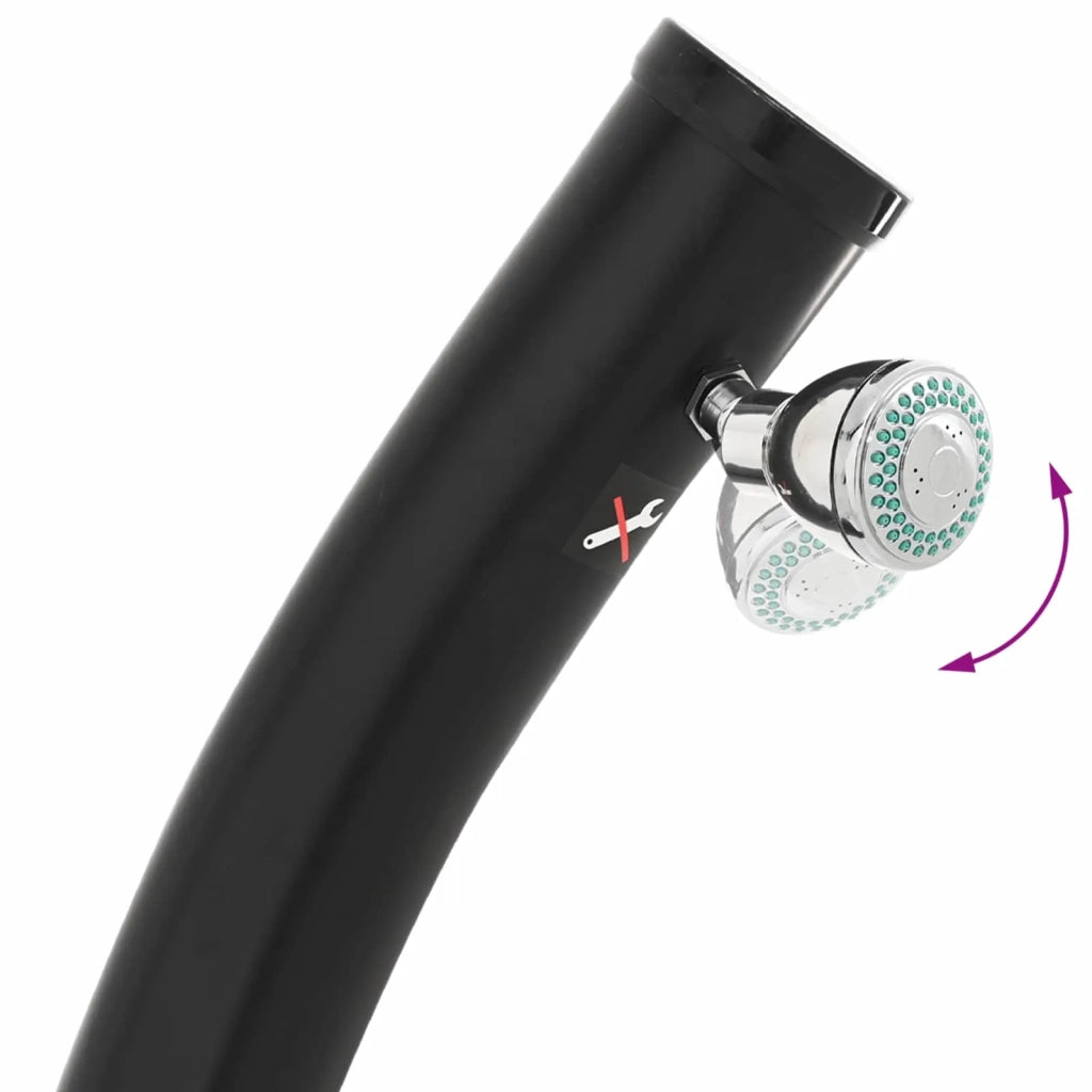 Doccia Solare con Doccetta PVC, ABS, Lega di zinco Nero 42039810