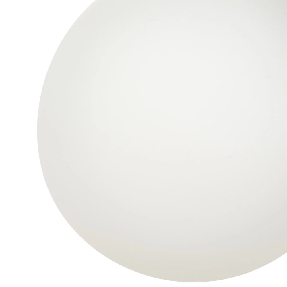 Lampada a sospensione con paralume in vetro bianco e nero, struttura in asta di ferro, singola luce, design moderno, accessorio per la casa adatto al soggiorno.