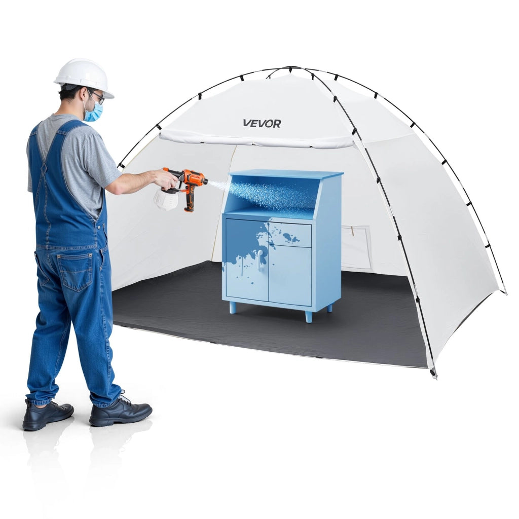Tenda per Cabina di Verniciatura a Spruzzo TTF003 in Tessuto Oxford 210D Portatile Pieghevole per Fai da Te Area di Lavoro 293x230x188 cm