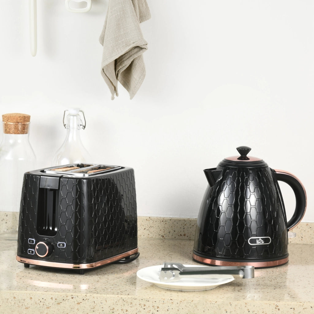 Set Bollitore e Tostapane ¨C zephmum ¨C Nero 1.7L