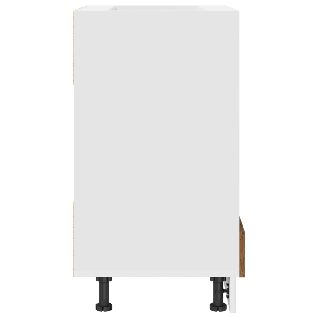 Armadio da Forno Legno Vecchio 60x46x81.5 cm in Legno Ingegnato
