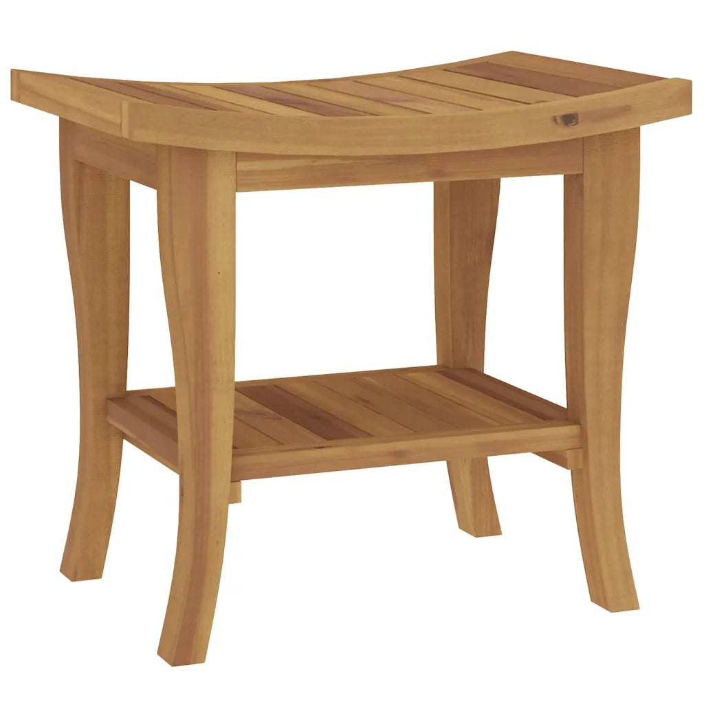 Tavolino da Bagno 50x35x45 cm in Legno Massello di Teak 340748