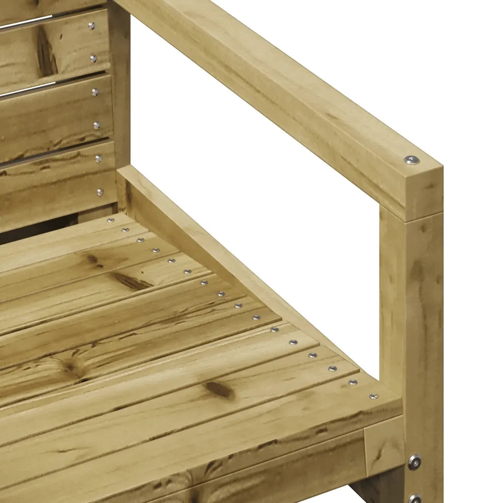 Sedia da Giardino-Sedia da esterno 57,5x63x76 cm in Legno Impregnato di Pino