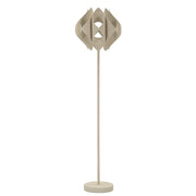 Lampada da Terra VKH764, Beige, Metallo, 39,5x39,5x155 cm