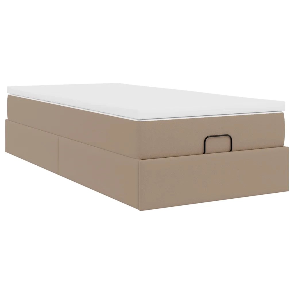 Struttura Letto Pouf con Materasso 80x200 cm Similpelle 3311010