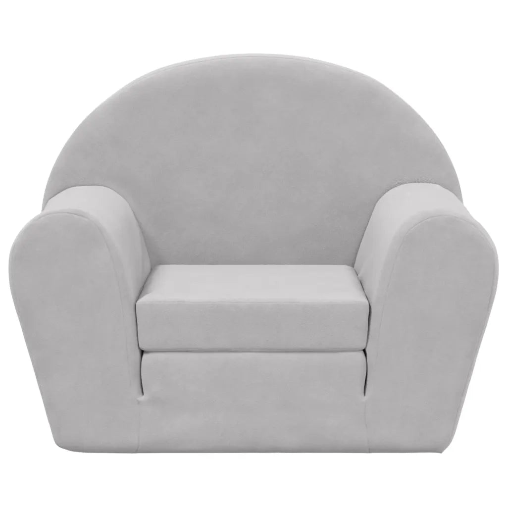 Divano Letto per Bambini Grigio Chiaro in Morbido Peluchecod mxl 86392