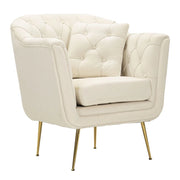 Poltrona VKH895, Beige, Poliestere, 88x83x91 cm