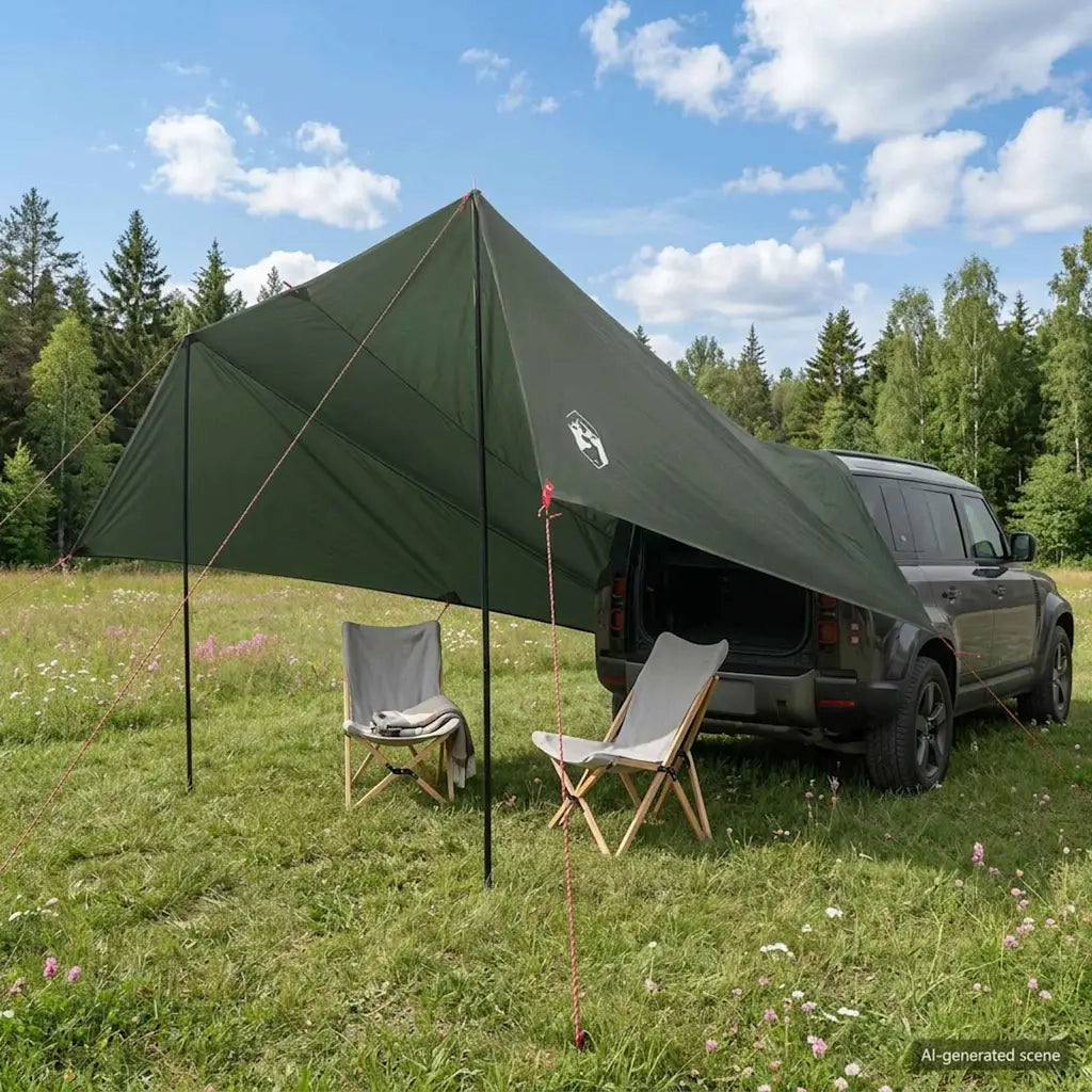 Tenda da veicolo con tetto Verde militare 518 x 580 x 215 cm 42028558