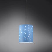 Sospensione Moderna Pois Polilux ® Blu Pastello 1 Luce E27 D27Cm