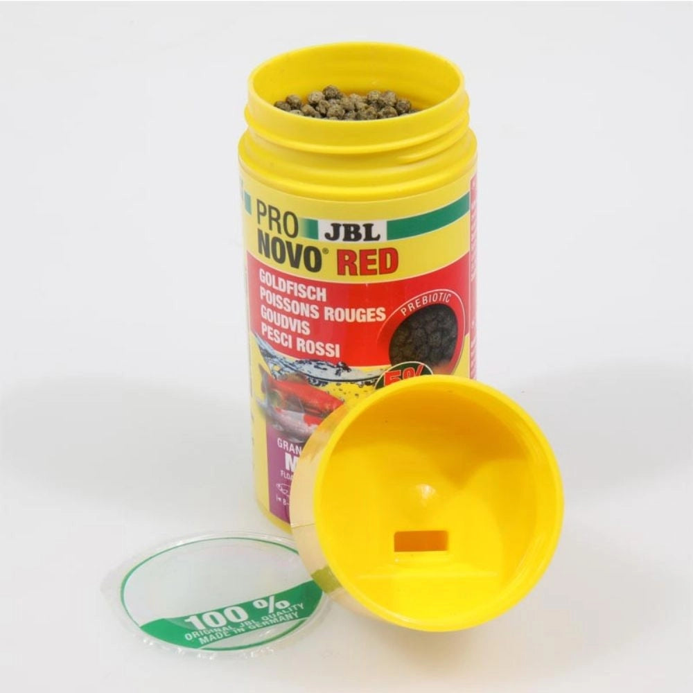 JBL ProNovo Red Grano M - Mangime base in granuli per tutti i pesci rossi da 8 a 20cm Formato: 100 ml