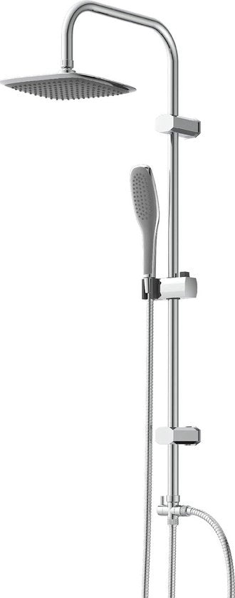 Set di doccia completa a 2 in 1 con testa di doccia grande DX12006 - Completo con rubinetto a mano in acciaio inox