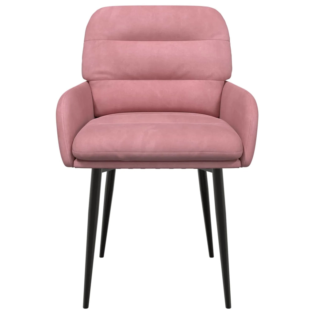 Sedie da pranzo 4 pcs Velluto (V) Rosa 59 x 59,5 x 90 cm 3428240
