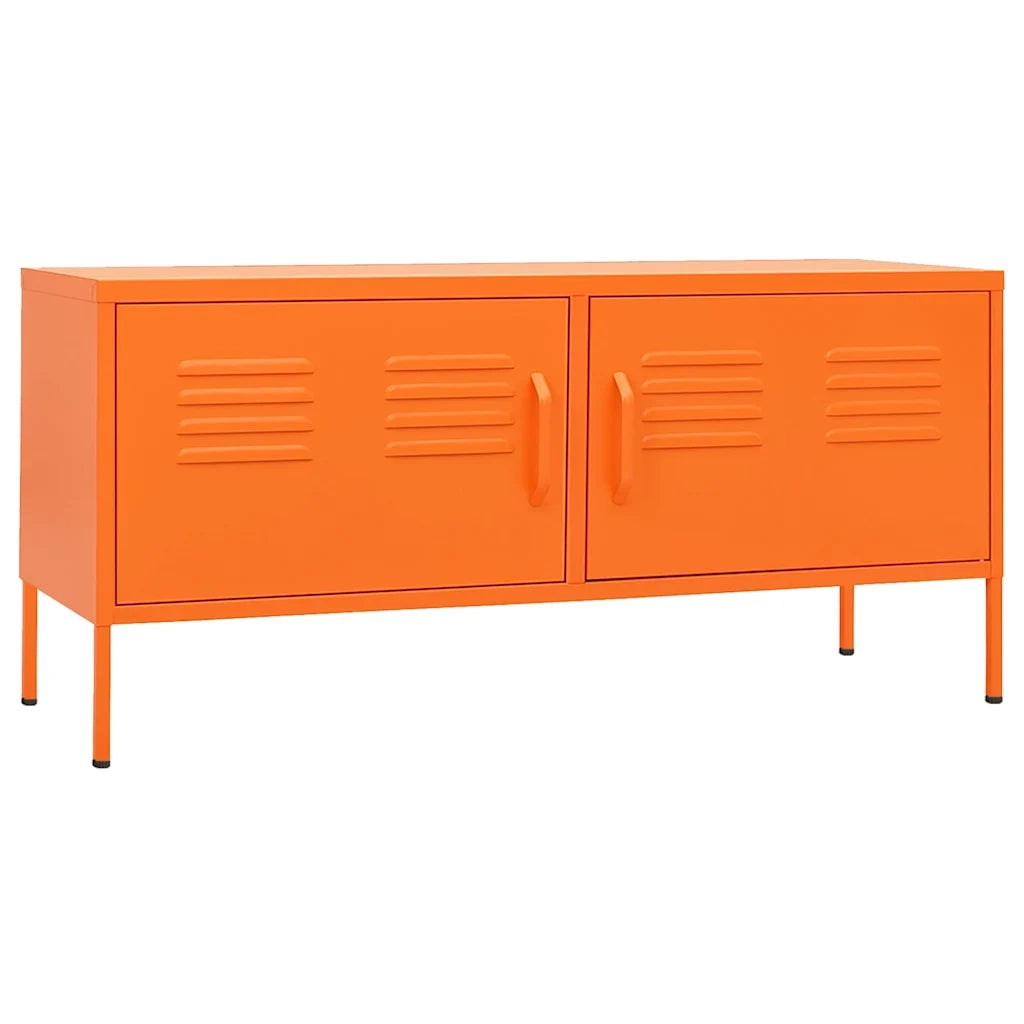 Mobile TV Arancione 105x35x50 cm in Acciaio 336228