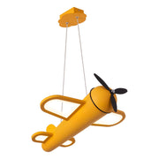 Lampada sospesa aereo LED gialla FOKKER Lucide
