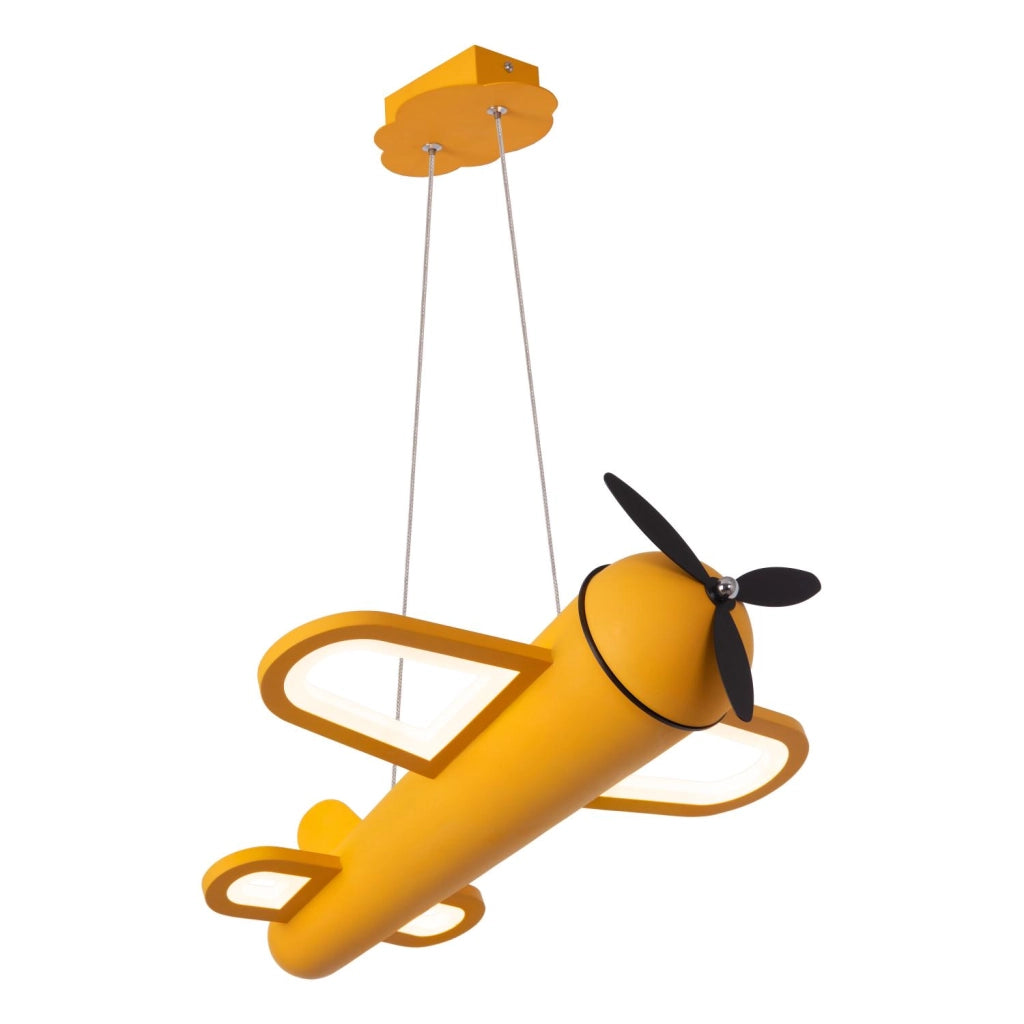 Lampada sospesa aereo LED gialla FOKKER Lucide