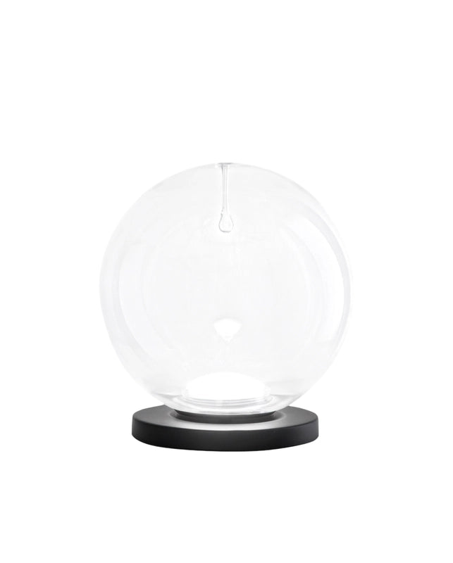 Ariel - Lampada da tavolo trasparente Fabas Luce - LED 11W dimmerabile Touch - Vetro borosilicato trasparente con goccia