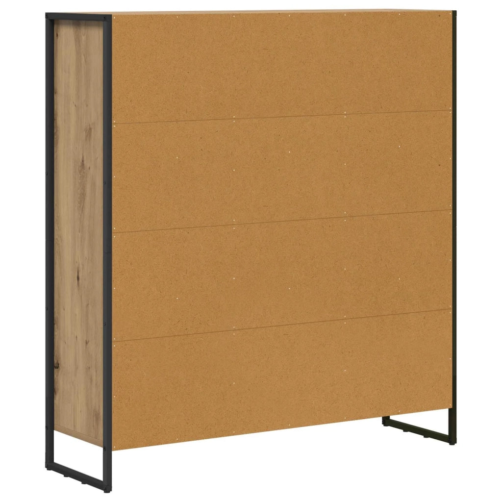 Armadio per Libri 2 pcs Rovere Artigianale 99,5 x 30 x 108 cm