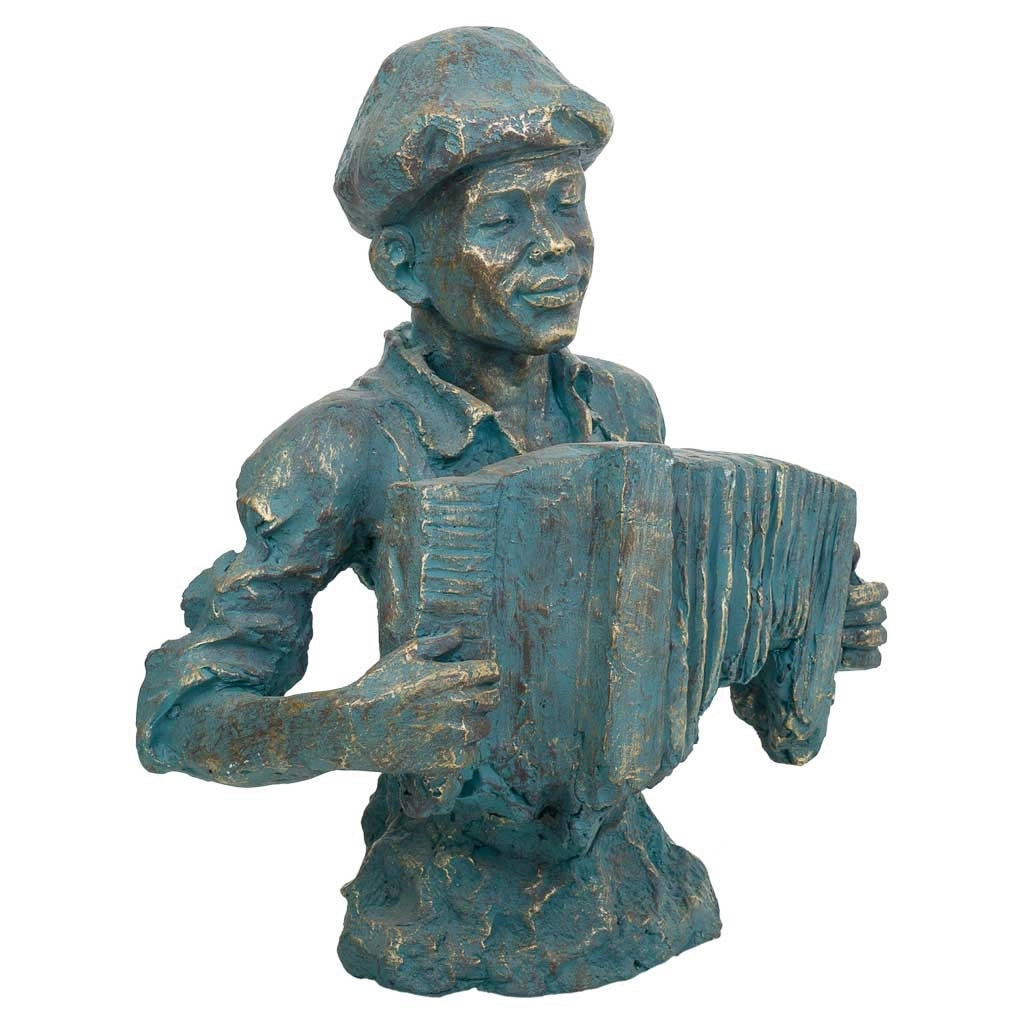 Decoro figura musicista 51,5x30x62,5h