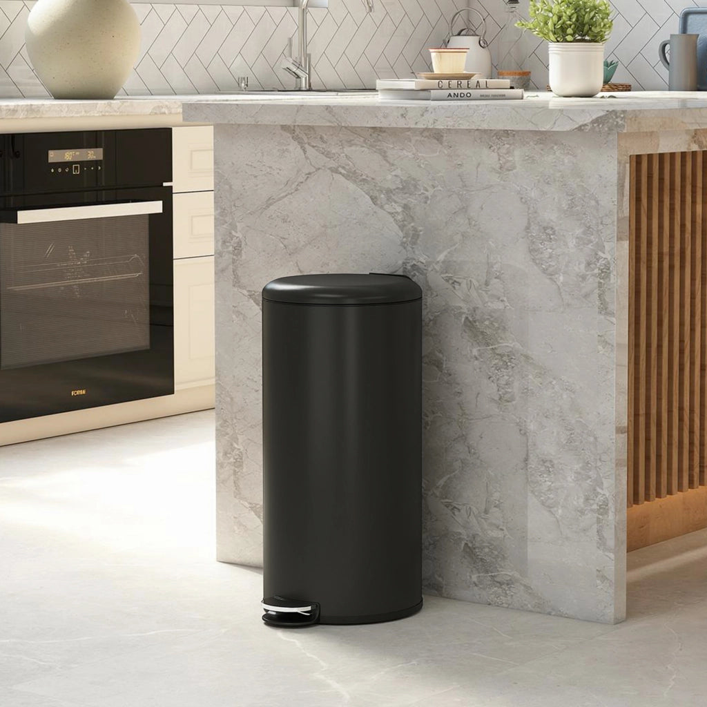 Cestino 30L Pedale ¨C Zephmum ¨C 36x30x63,5 cm, Nero