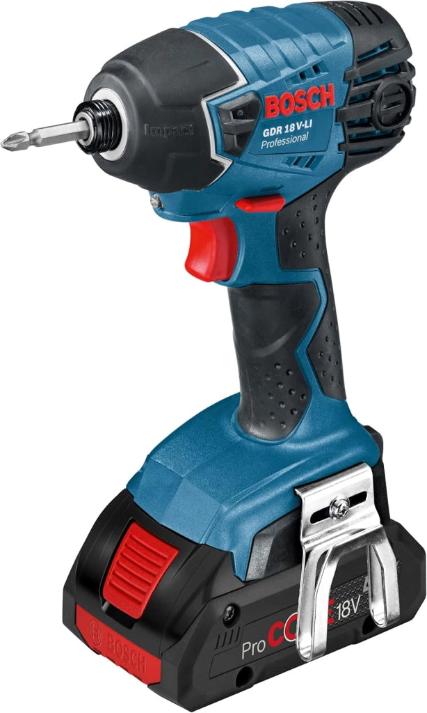 Bosch Professional Dynamics Series - Confezione di trapano + cacciavite a impatto + strumento multifunzione + lampada 3 x 18 V 4 Ah
