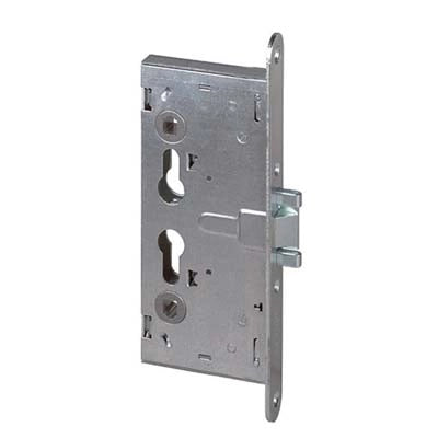 SERRATURA METALLO INFILARE 43130 CISA  B.Q ZINC F.MM 24 F.SAGOM M1+SCR Q9 E.MM 65