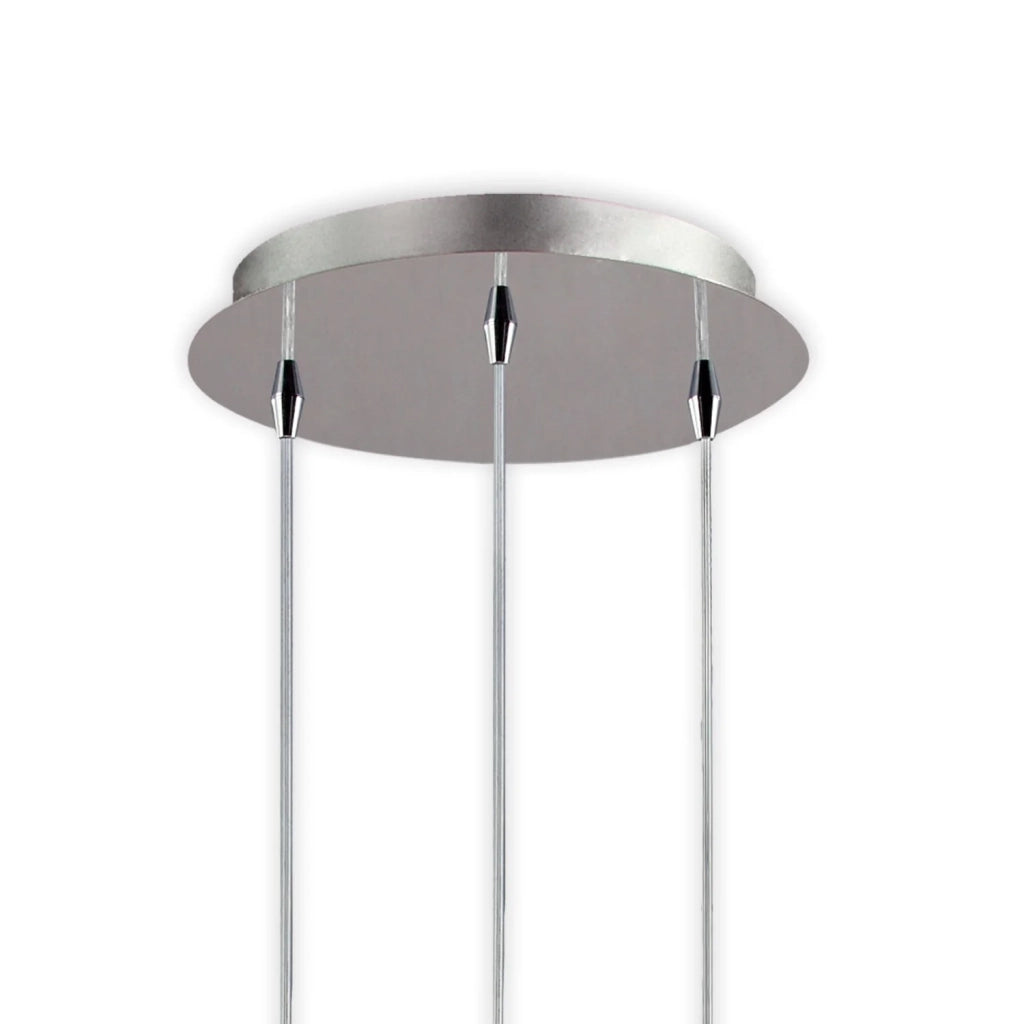 LÚZETE - LAMPADA DA SOFFITTO A 3 LUCI CON PARALUMI COMBINATI Ø38 NOLINA