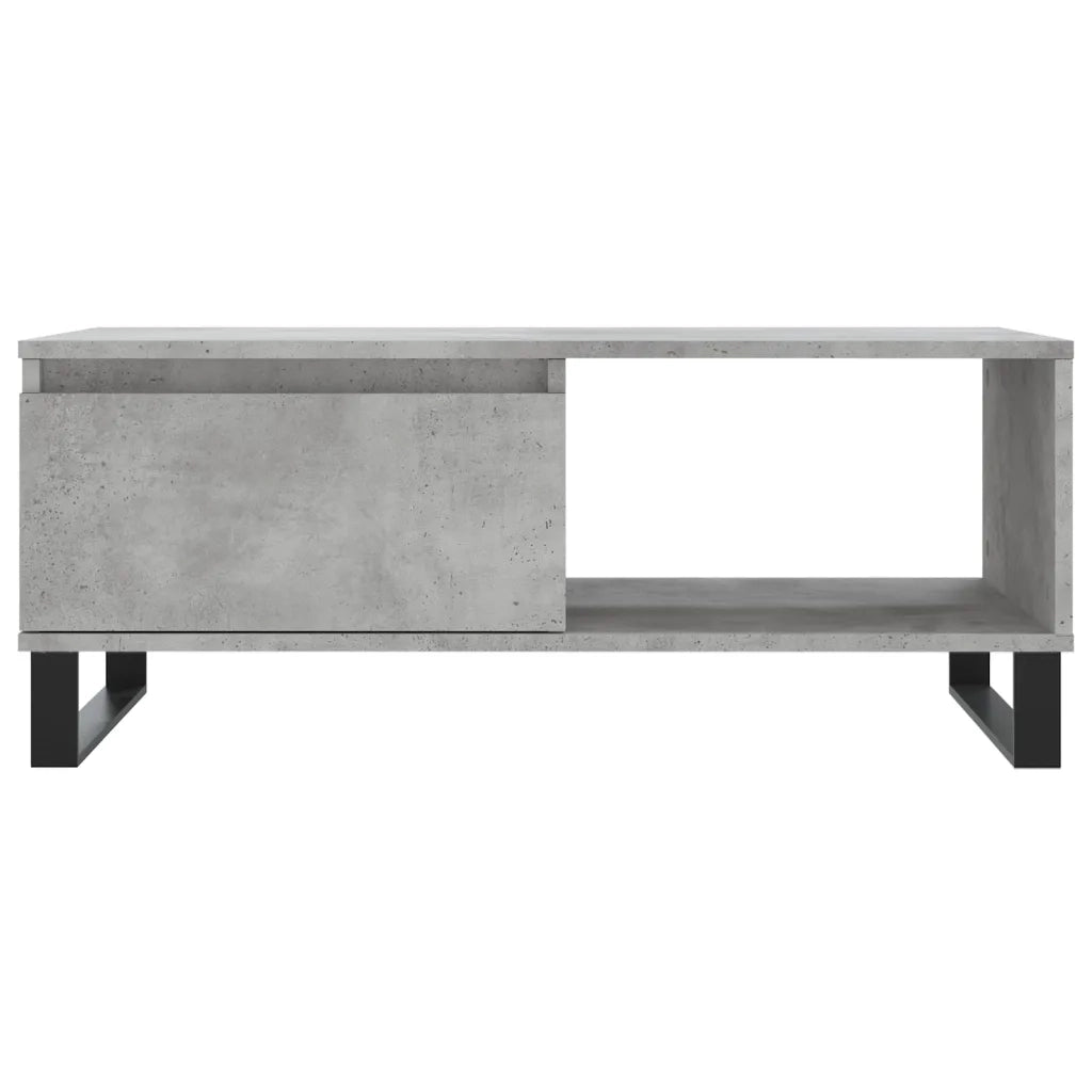 Tavolino salotto | Tavolino da caff¨¨ | Tavolino da Soggiorno Grigio Cemento 90x50x36,5 cm Legno Multistrato