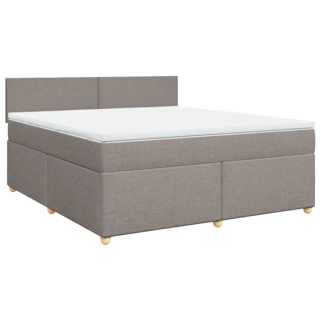 Giroletto a Molle con Materasso Tortora 180x200 cm in Tessuto 3286756