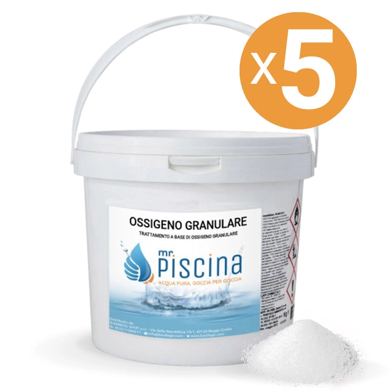 Ossigeno Granulare, 5 Confezioni Da 5 Kg