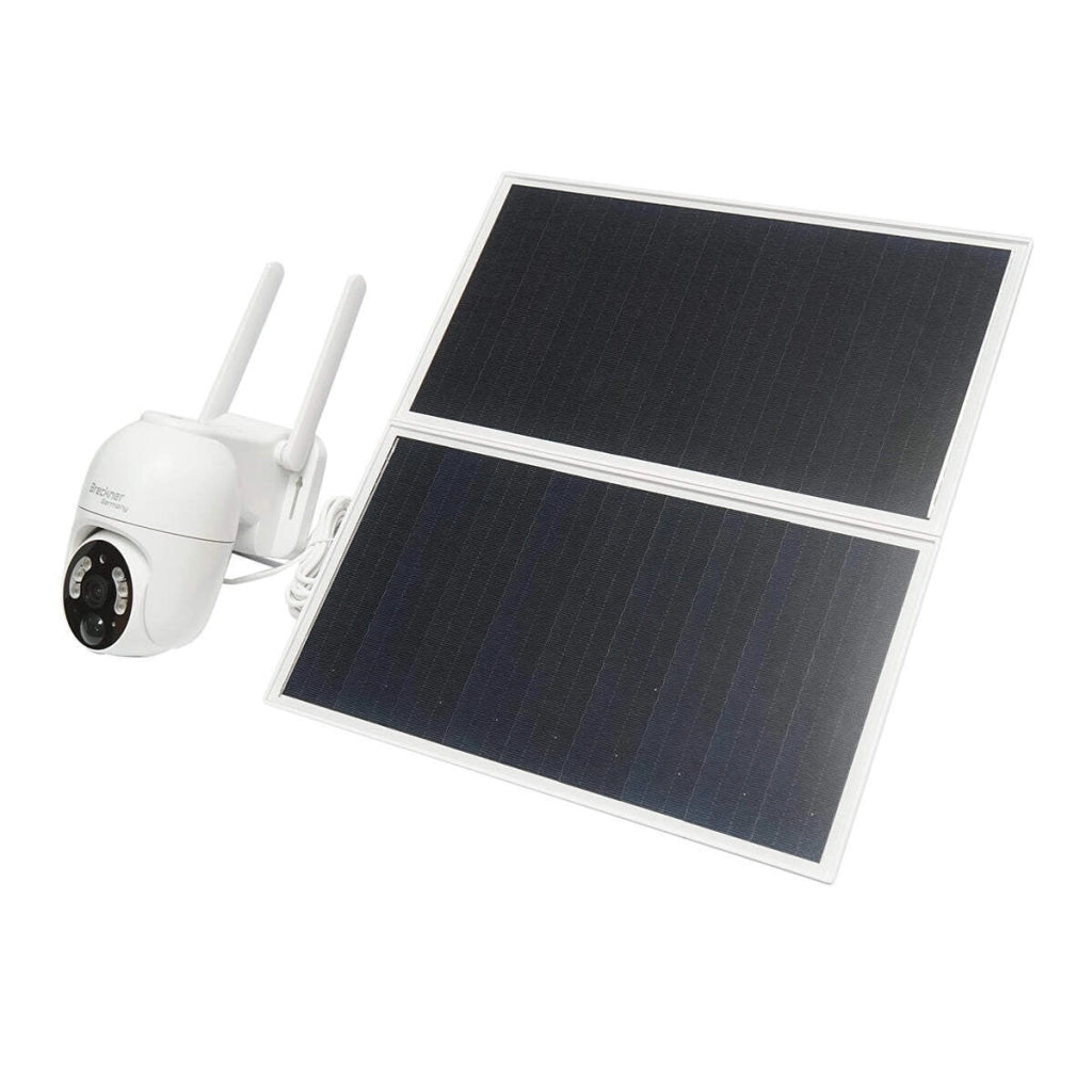 Telecamera di sorveglianza 2 MP con pannello solare e batteria da 18.000 mAh, scheda SIM 4G, rotazione 360° PTZ, rilevamento umano PIR e applicazione Ubox