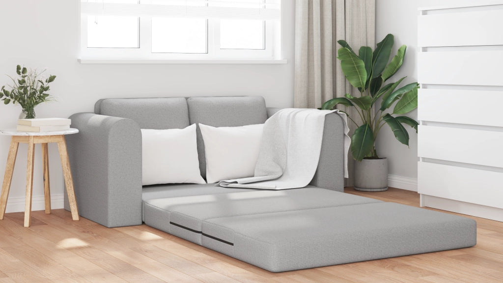 Divano Letto 2-in-1 Grigio Nuvola 148x71x83 cm Tessuto